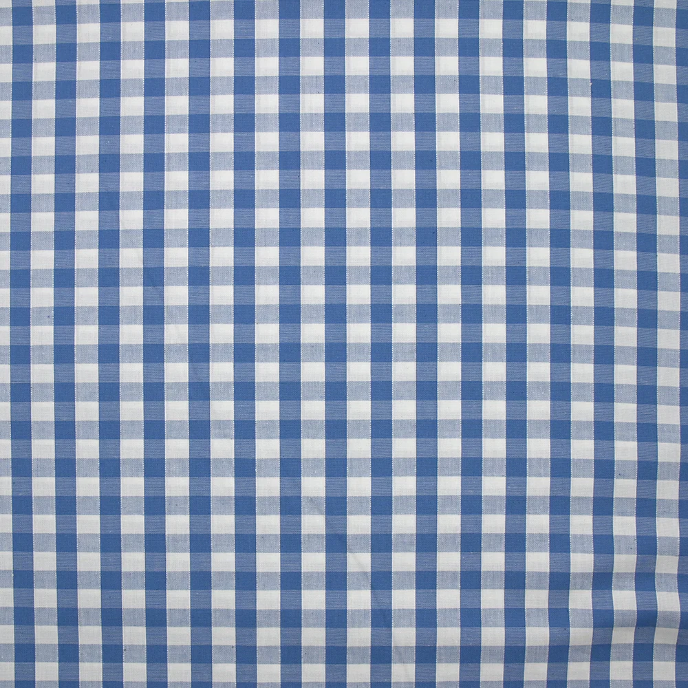 Coton Vichy 9mm bleu clair - Image 4