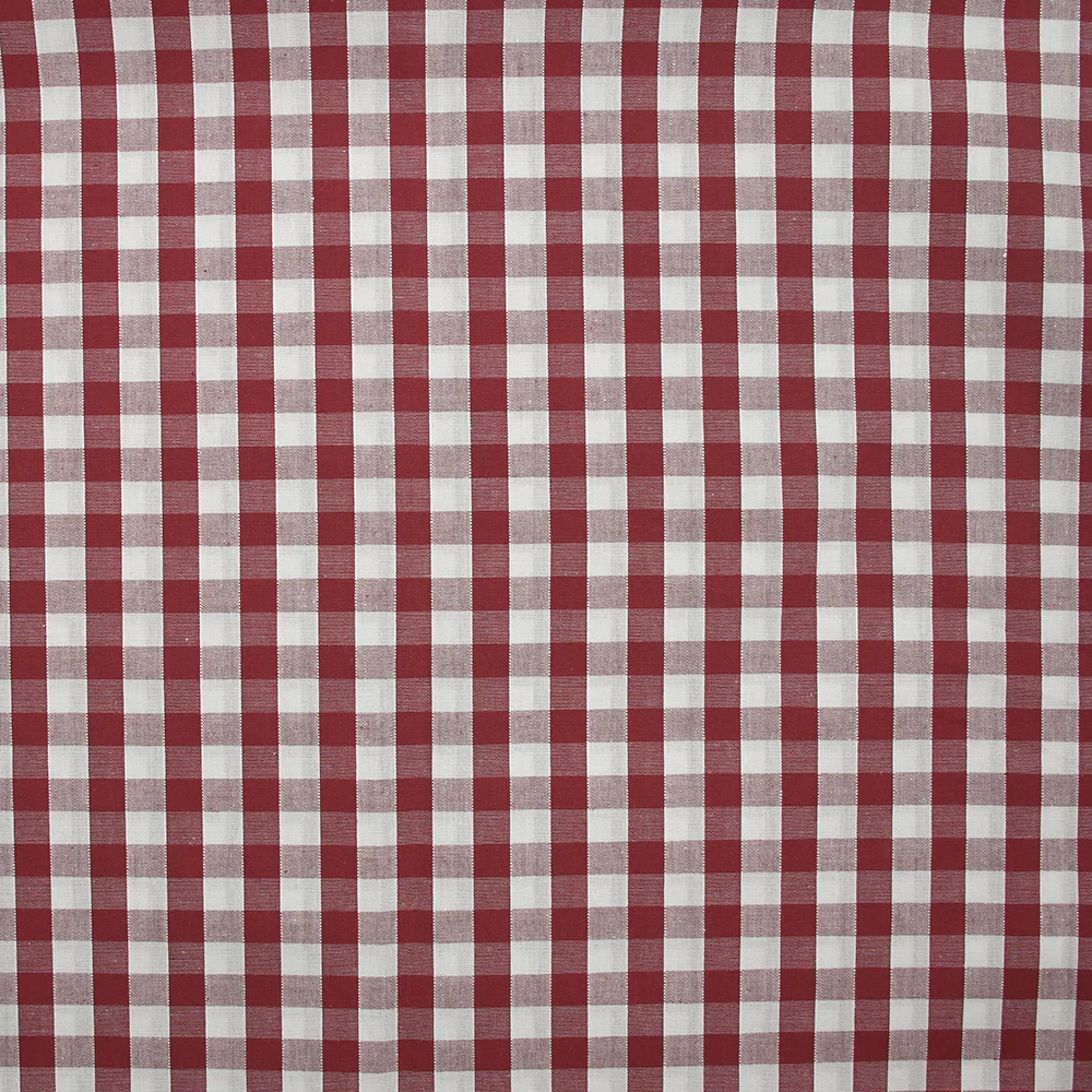 Coton Vichy 9mm bordeaux - Image 4