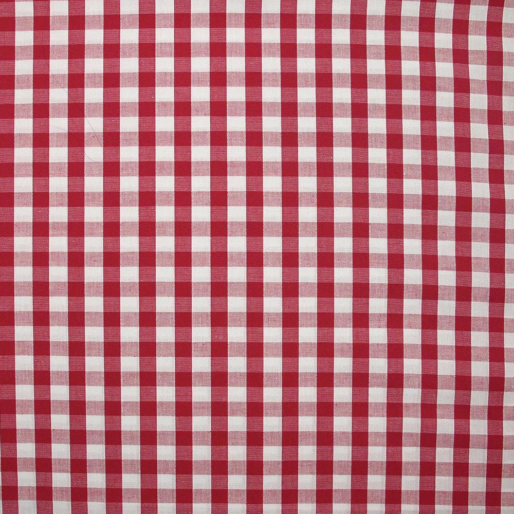 Coton Vichy 9mm rouge - Image 4
