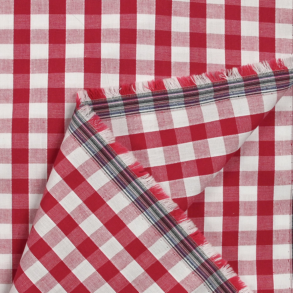 Coton Vichy 9mm rouge - Image 5