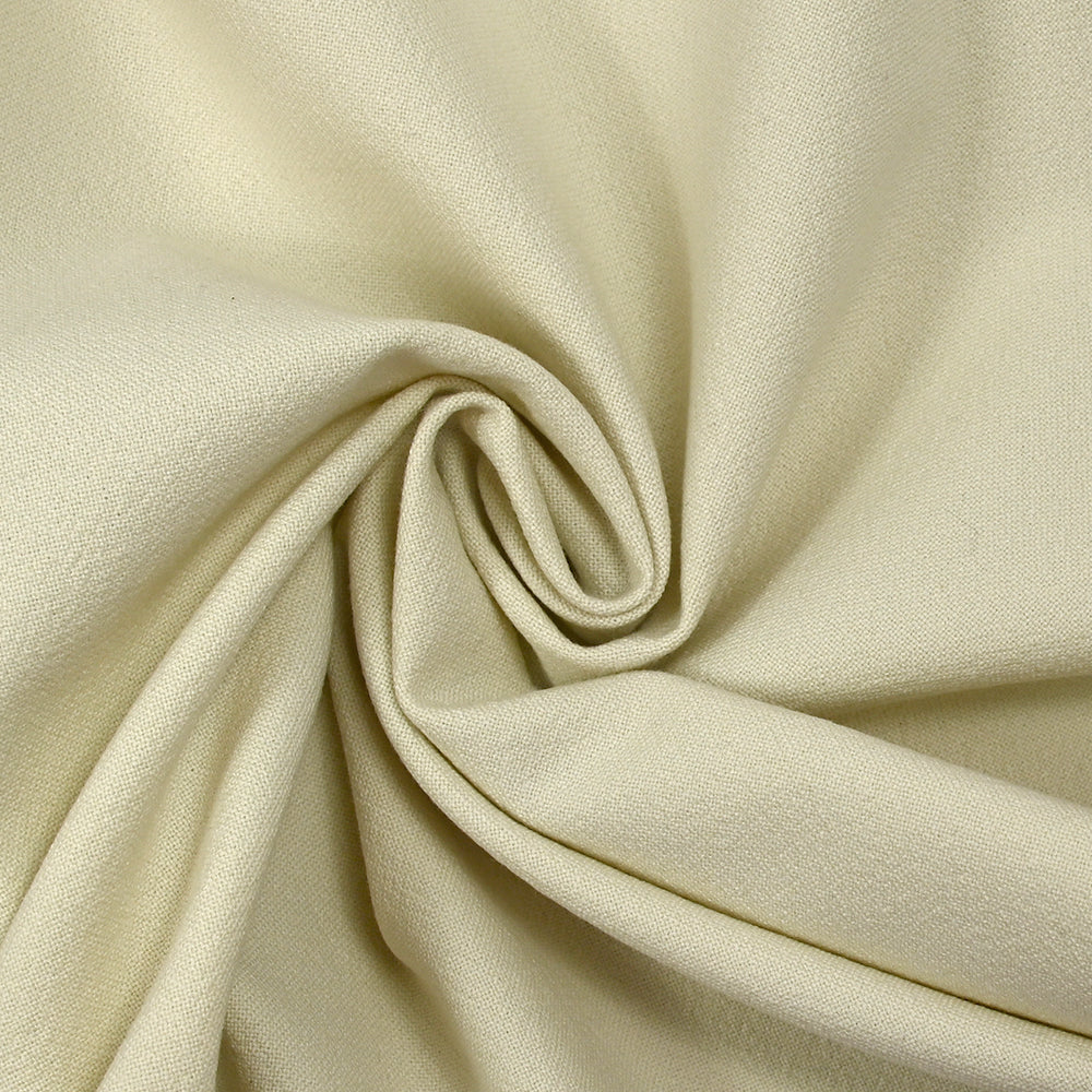 Crêpe de coton élasthanne argile - Image 2