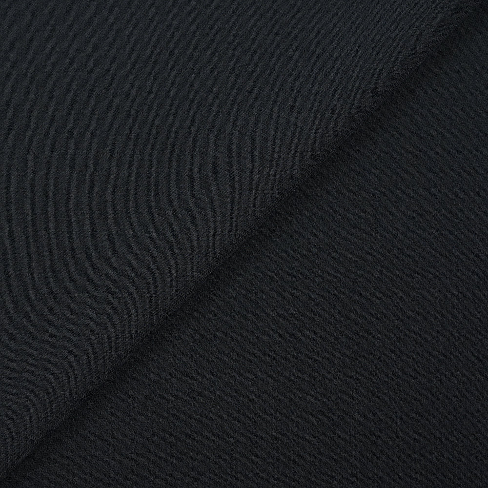 Crêpe de polyester bleu de minuit