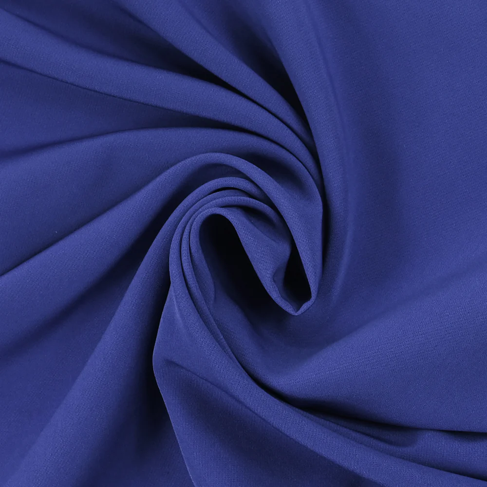 Crêpe de polyester lourd Madeleine bleu roi - Image 2