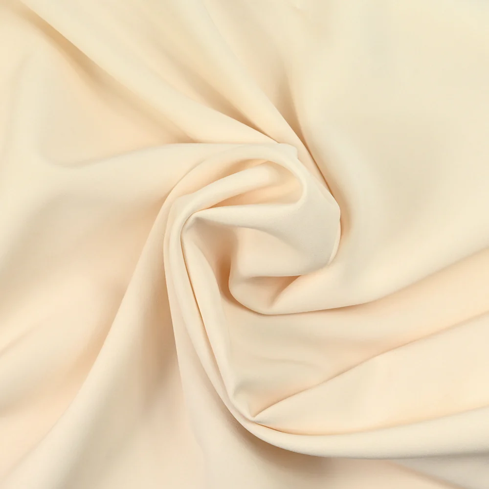 Crêpe de polyester lourd Madeleine écru - Image 2