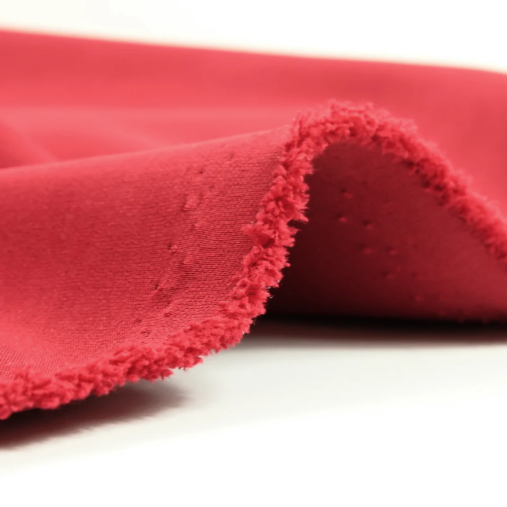 CrĂȘpe de polyester lourd Madeleine rouge - Image 4