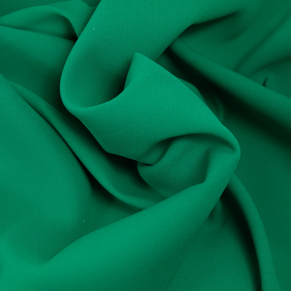 Crêpe de polyester vert - Image 2