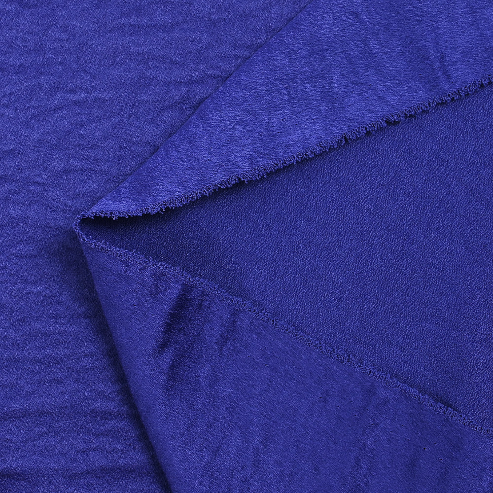 Crêpe envers satin bleu roi - Image 4
