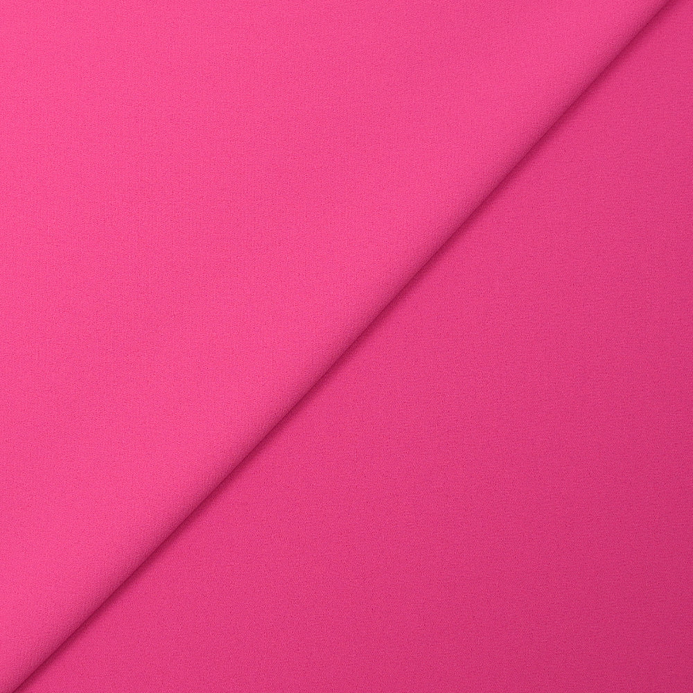 Crêpe georgette polyester rose bonbon - Image 4