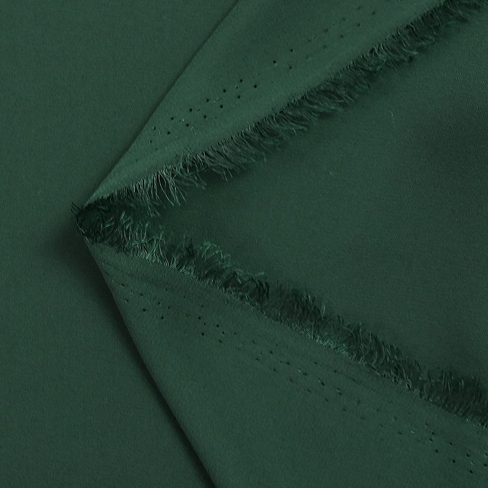 Crêpe georgette polyester vert foncé - Image 3