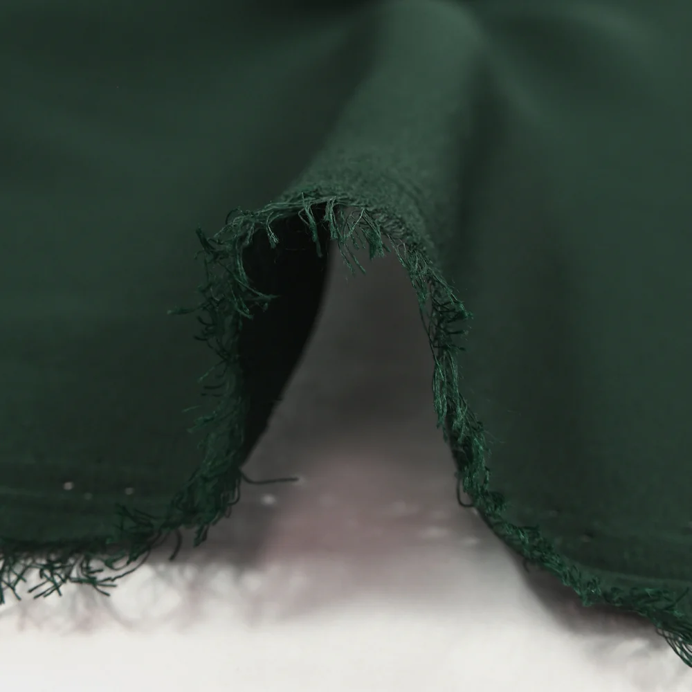 Crêpe georgette polyester vert foncé - Image 4