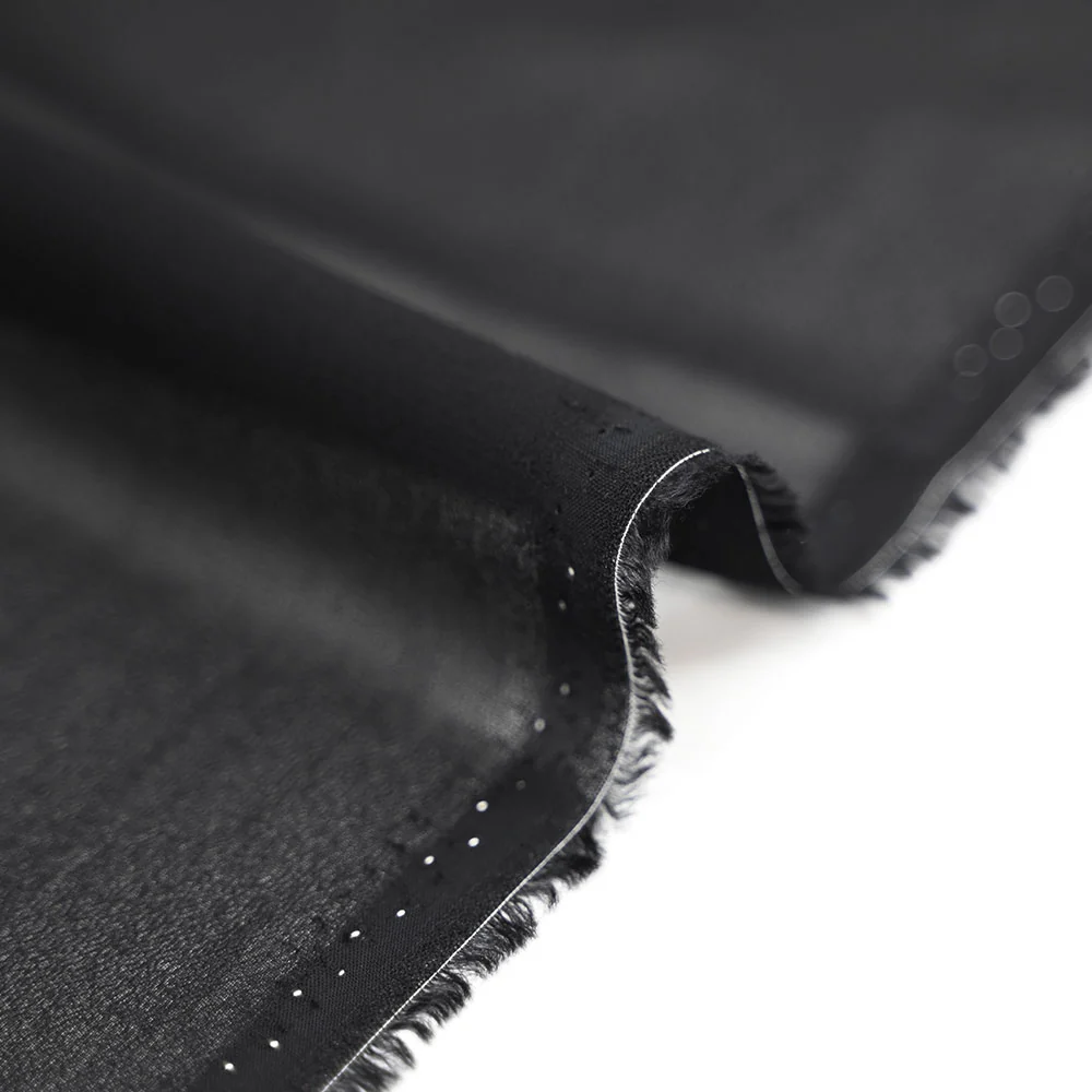 Crêpe georgette viscose noir - Image 5
