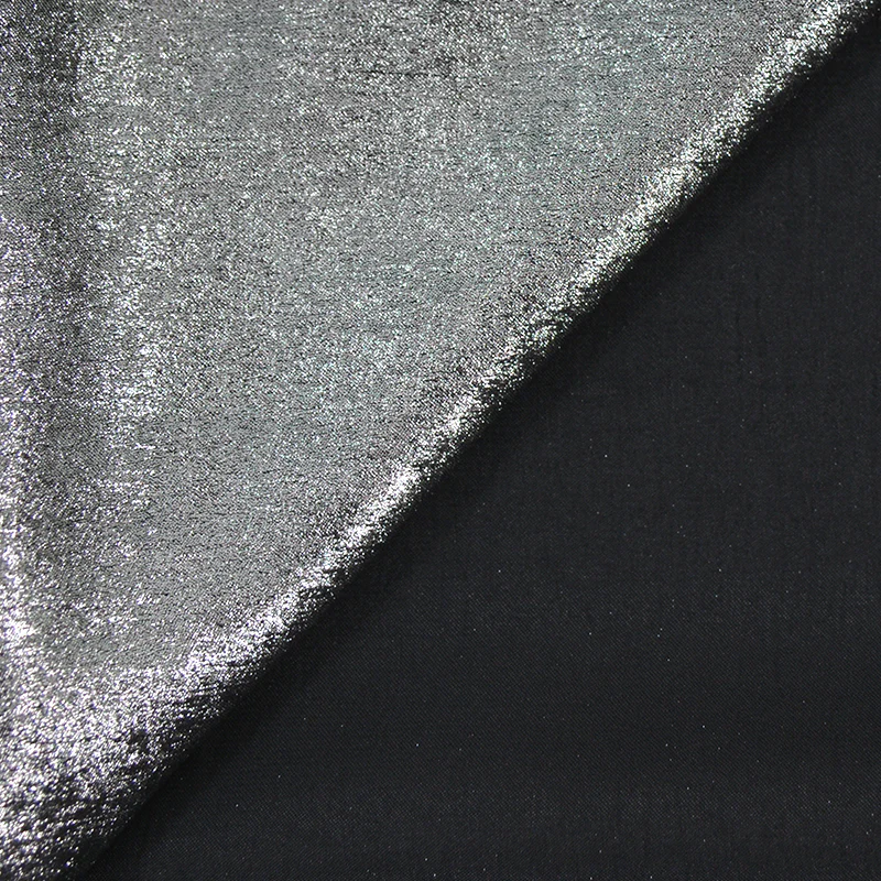 Crêpe irisé argent