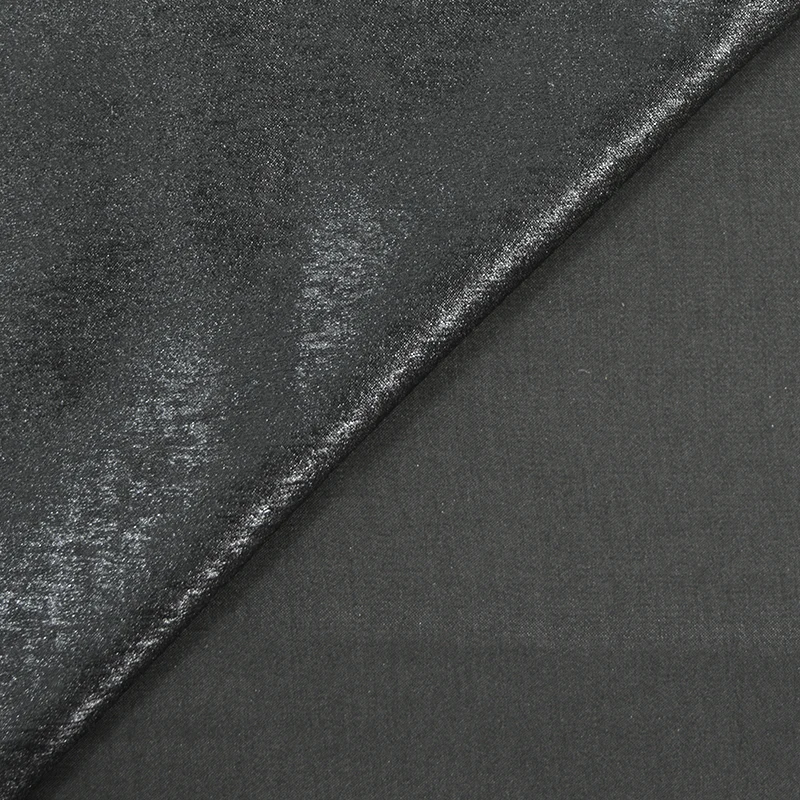Crêpe irisé noir