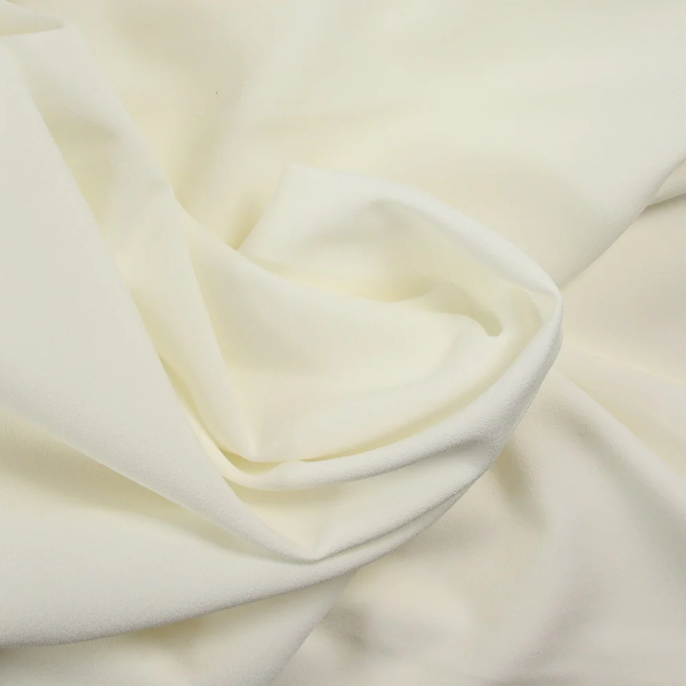 Crêpe polyviscose blanc cassé - Image 2