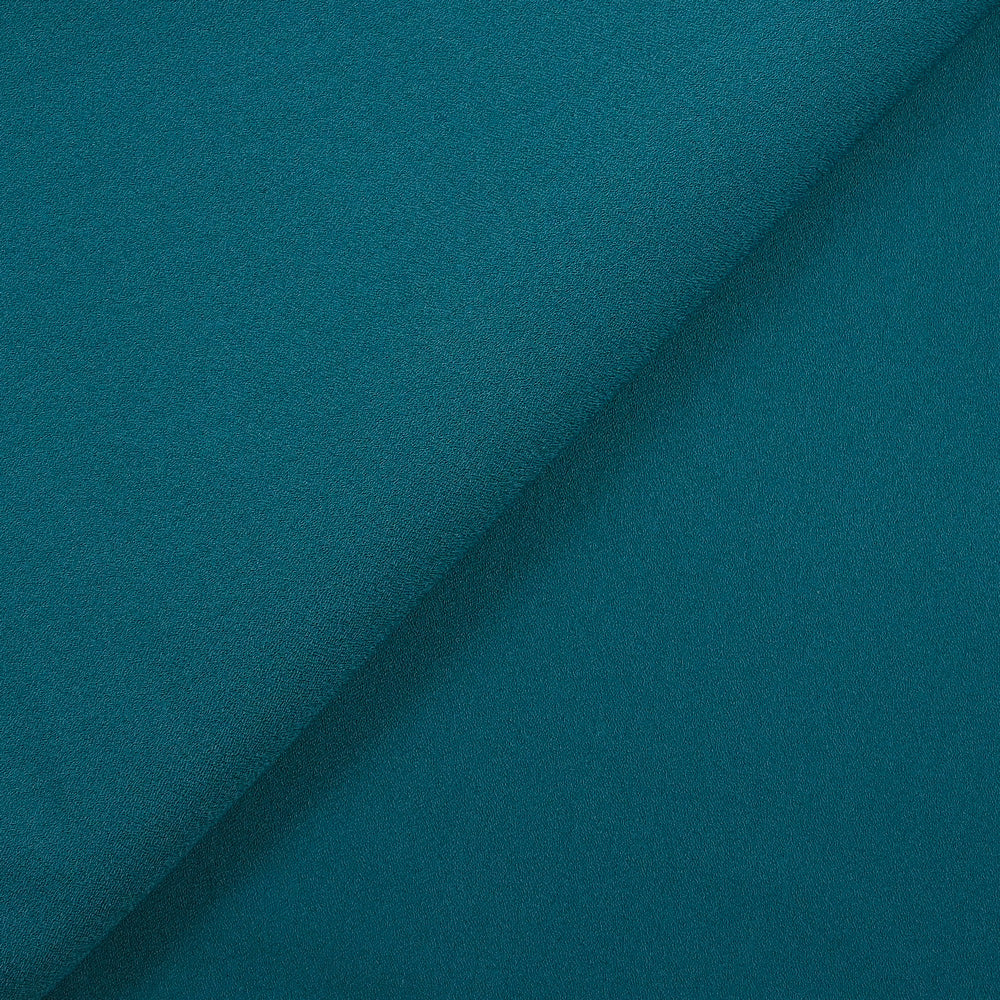 Crêpe polyviscose bleu canard
