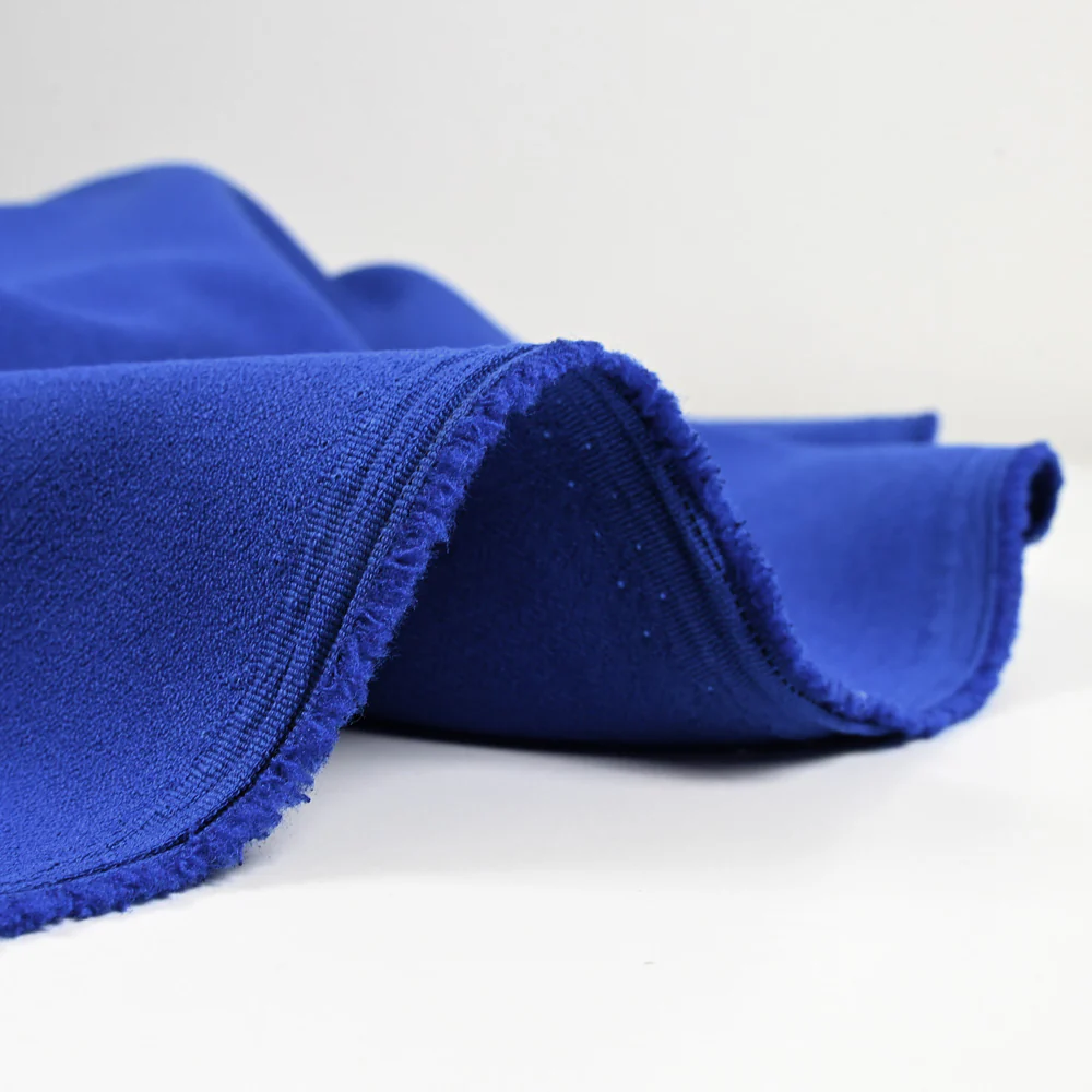 CrĂŞpe polyviscose bleu roi - Image 4