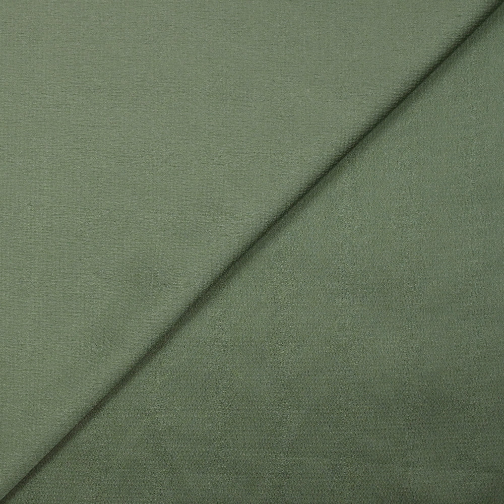 CrĂȘpe satin polyester Bubble kaki