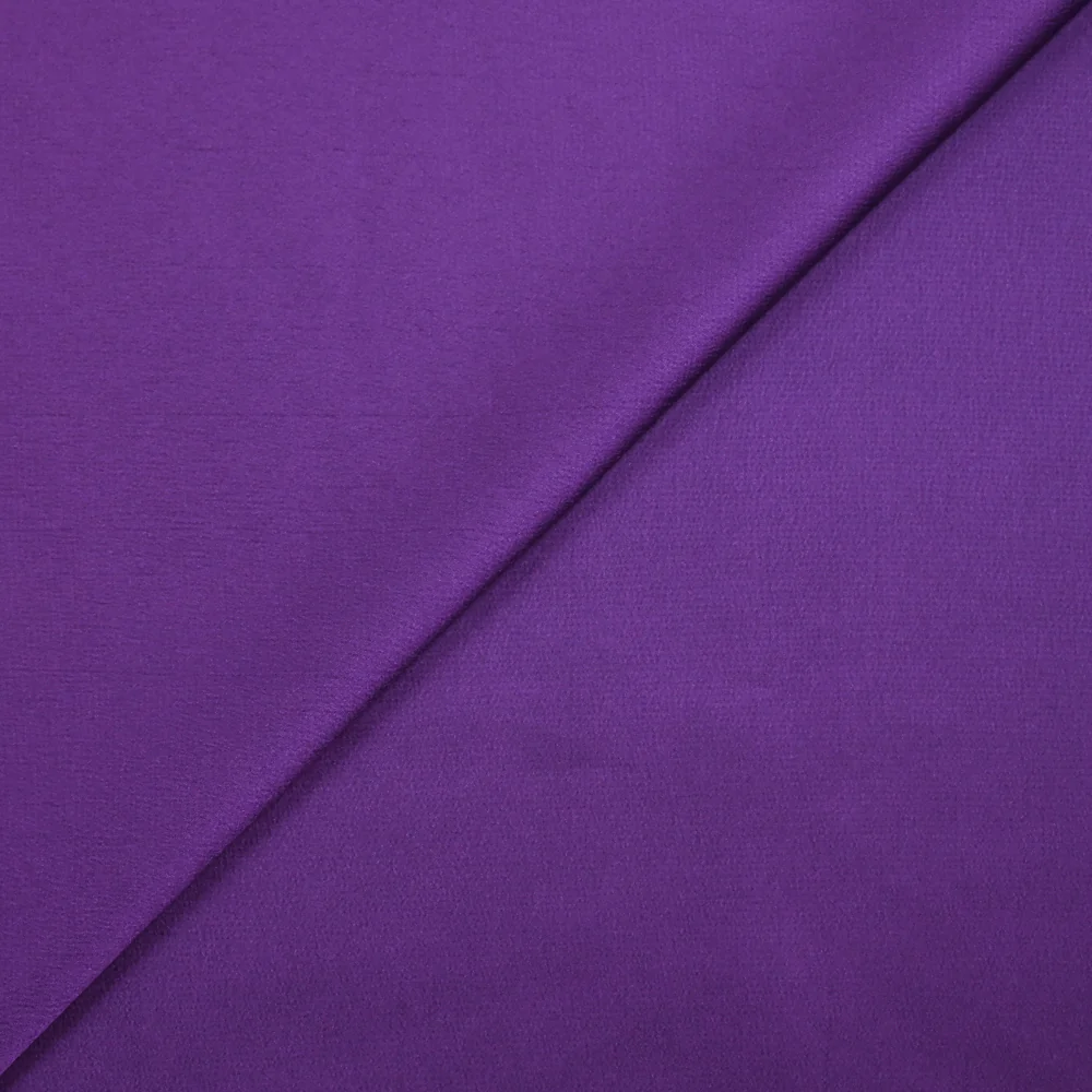 Crêpe satin polyester léger violet