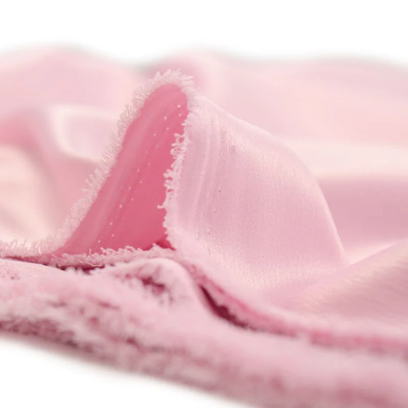 Crêpe satin lourd rose clair - Image 4