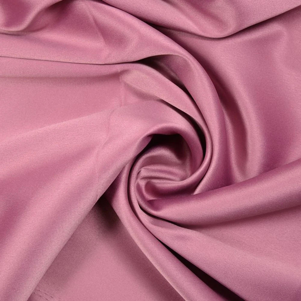 Crêpe satin lourd vieux rose - Image 2