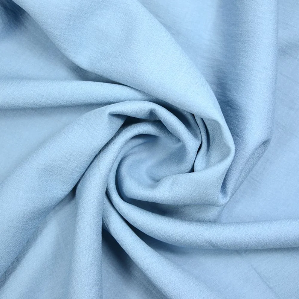 Crêpe viscose Lily bleu barbeau - Image 2