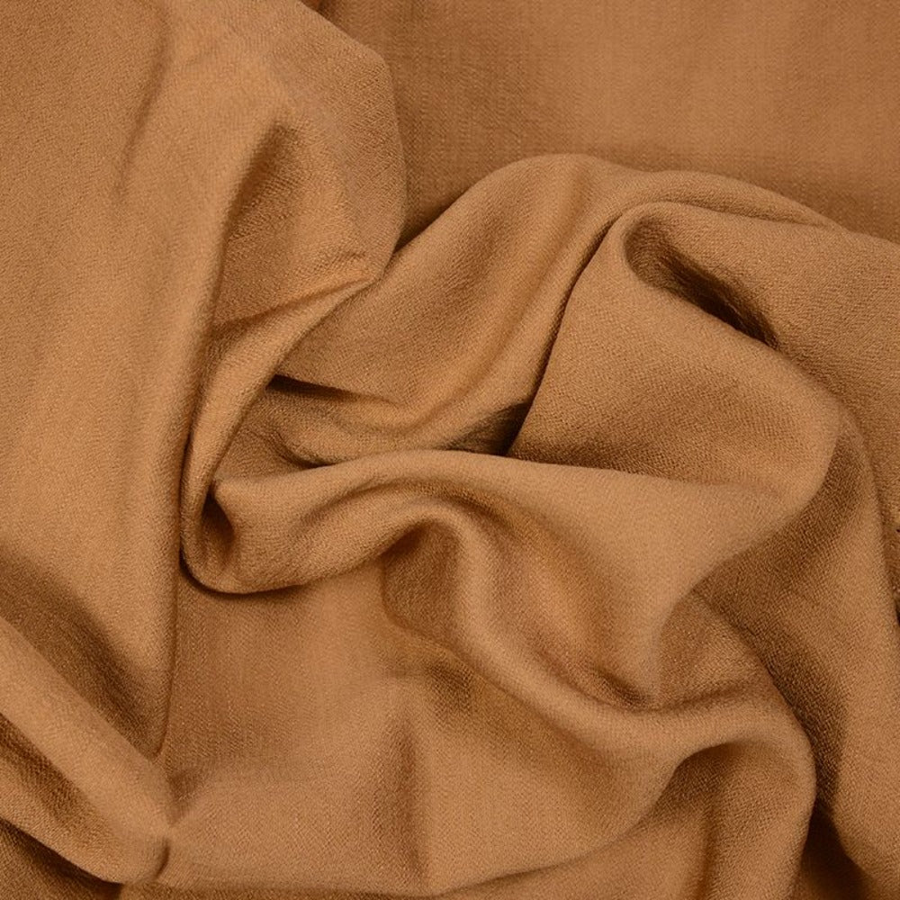 Crêpe viscose Lily marron - Image 2