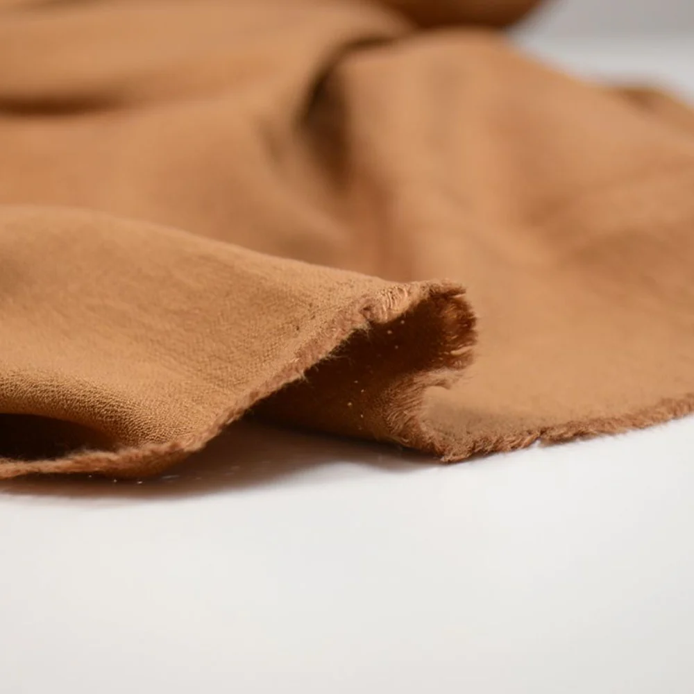 Crêpe viscose Lily marron - Image 4