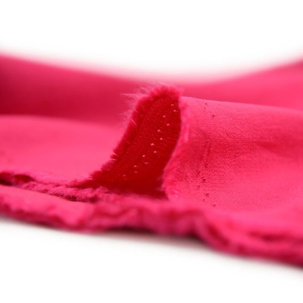 CrĂȘpe viscose Lily rose fuchsia - Image 4