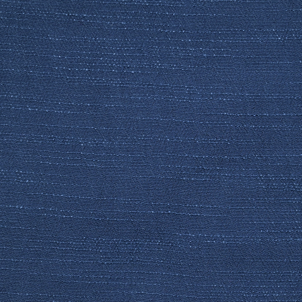 Crépon de viscose doupionné bleu turquin - Image 3