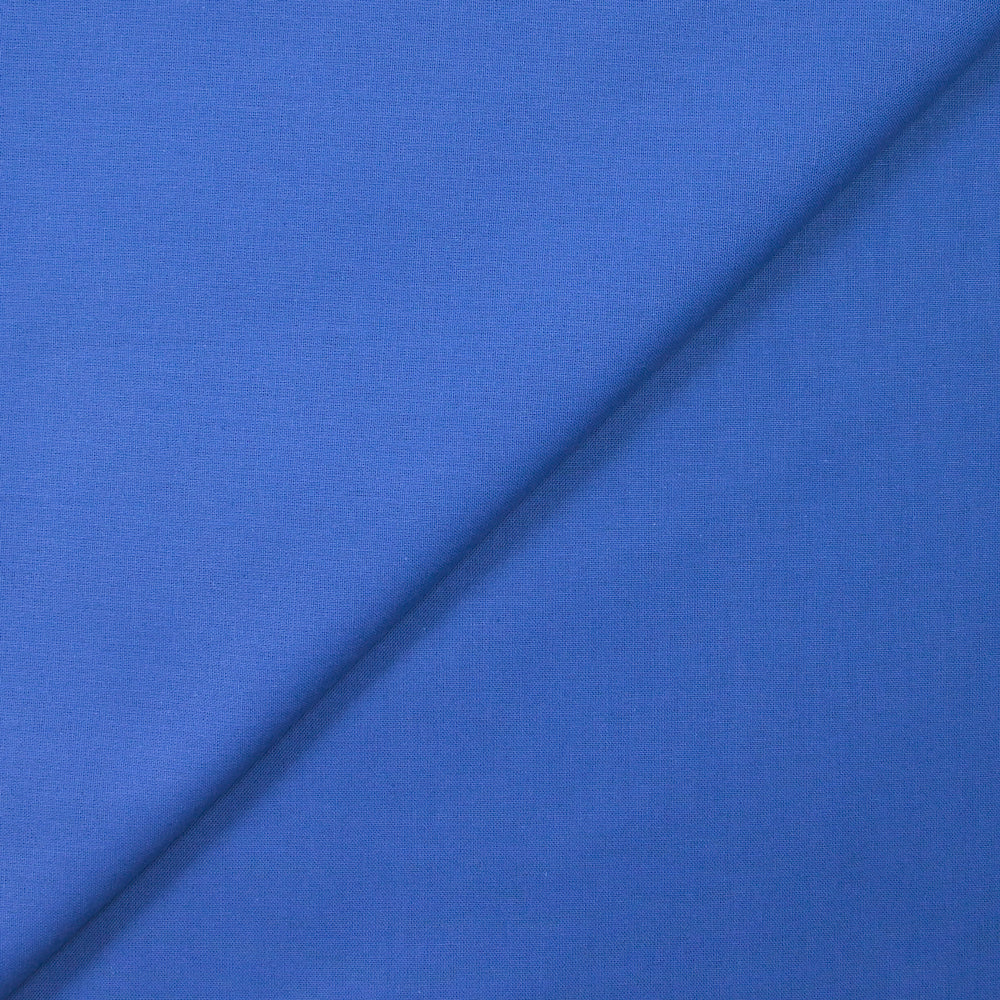 Cretonne de coton bleu