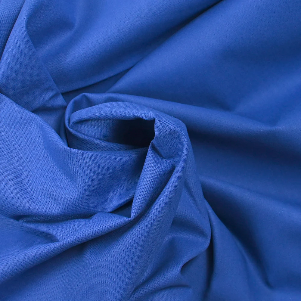 Cretonne de coton bleu - Image 2