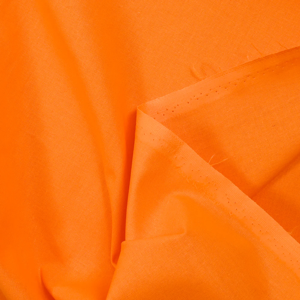 Cretonne de coton orange - Image 3
