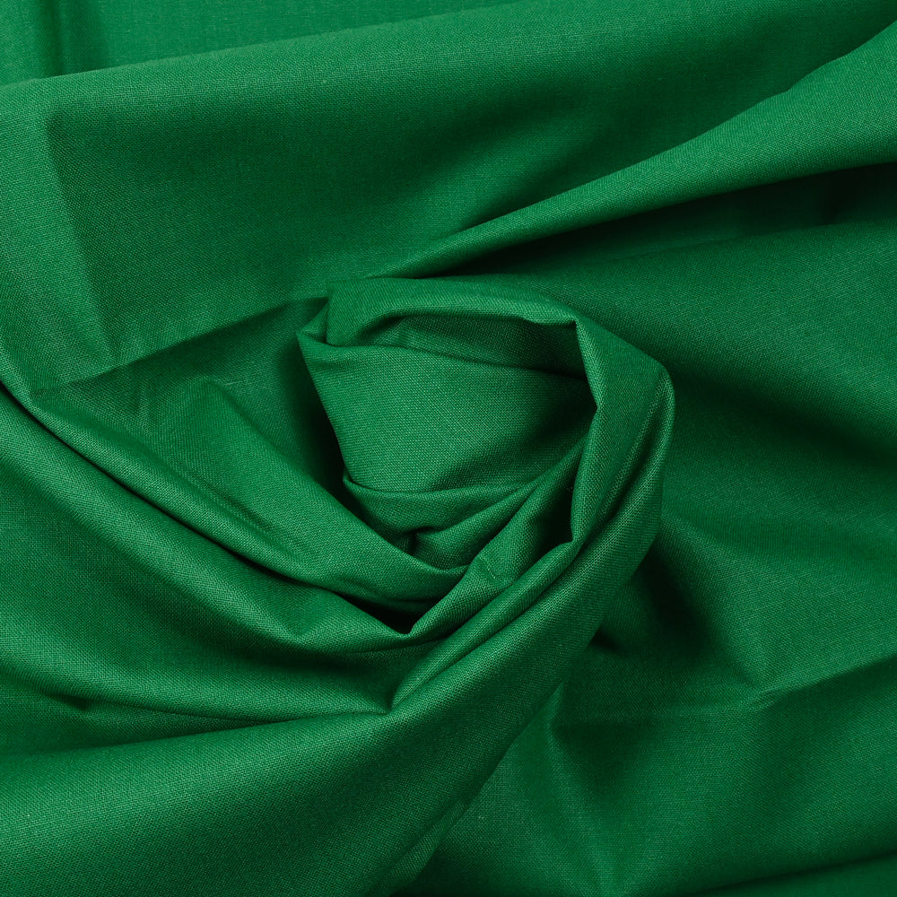 Cretonne de coton vert gazon - Image 2