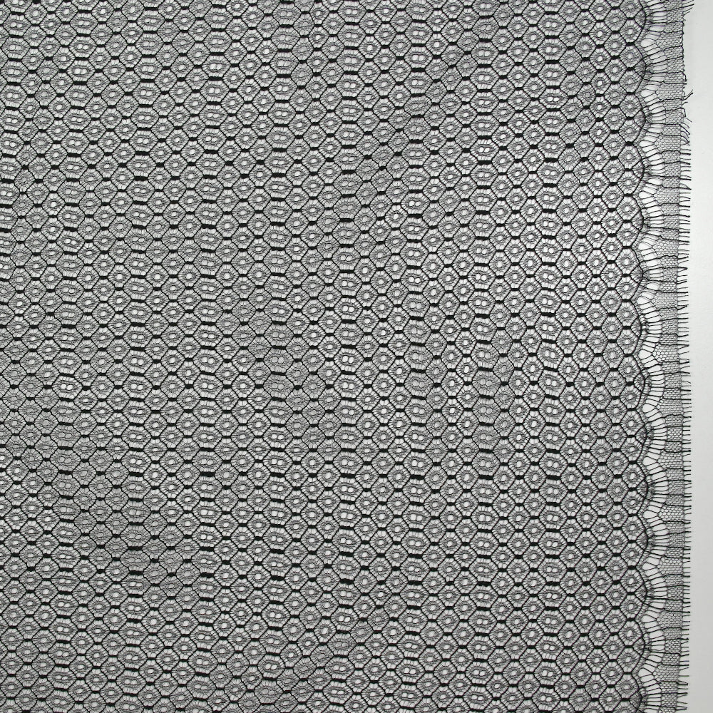 Dentelle de Calais® Calypia noir au mètre - Image 5