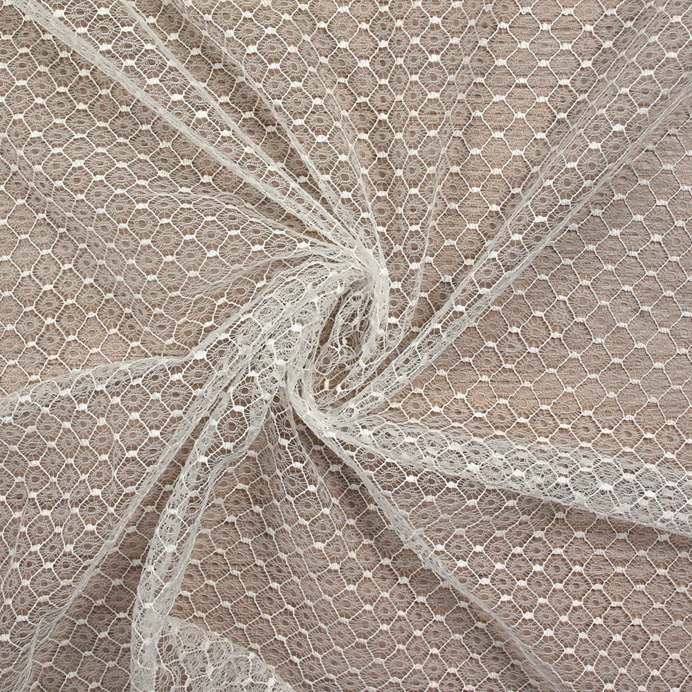 Dentelle de Calais® Eliora blanc cassé au mètre - Image 2