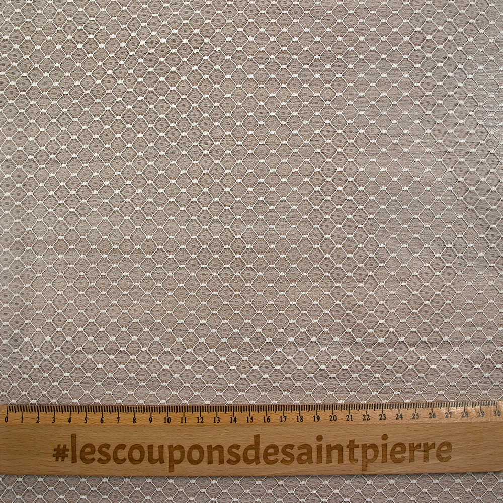 Dentelle de Calais® Eliora blanc cassé au mètre - Image 3