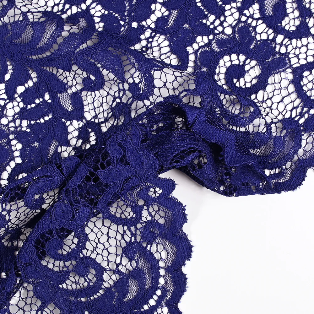 Dentelle festonnée Judith bleu roi - Image 6