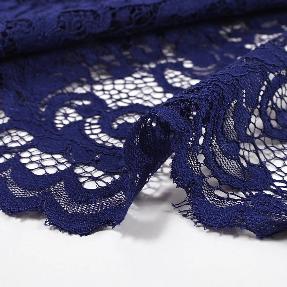 Dentelle festonnée Judith bleu roi - Image 7