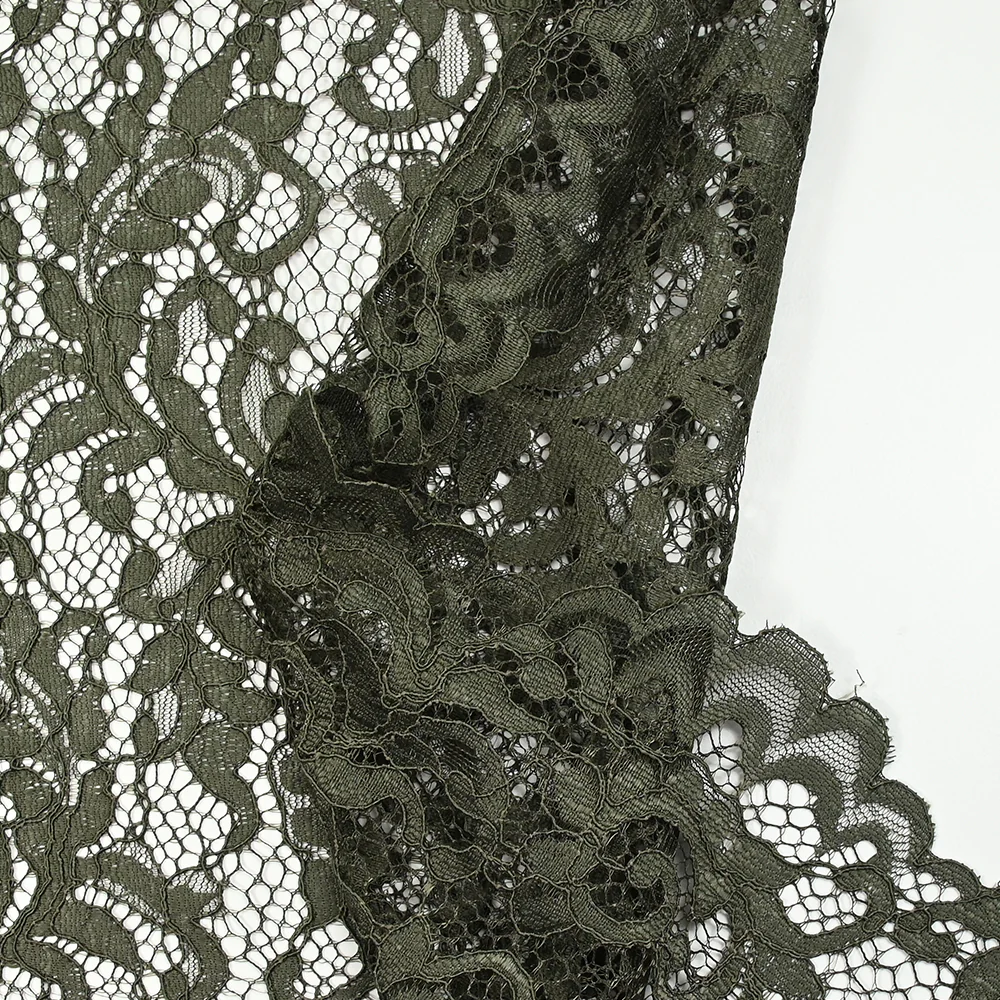 Dentelle festonnée Judith kaki - Image 7