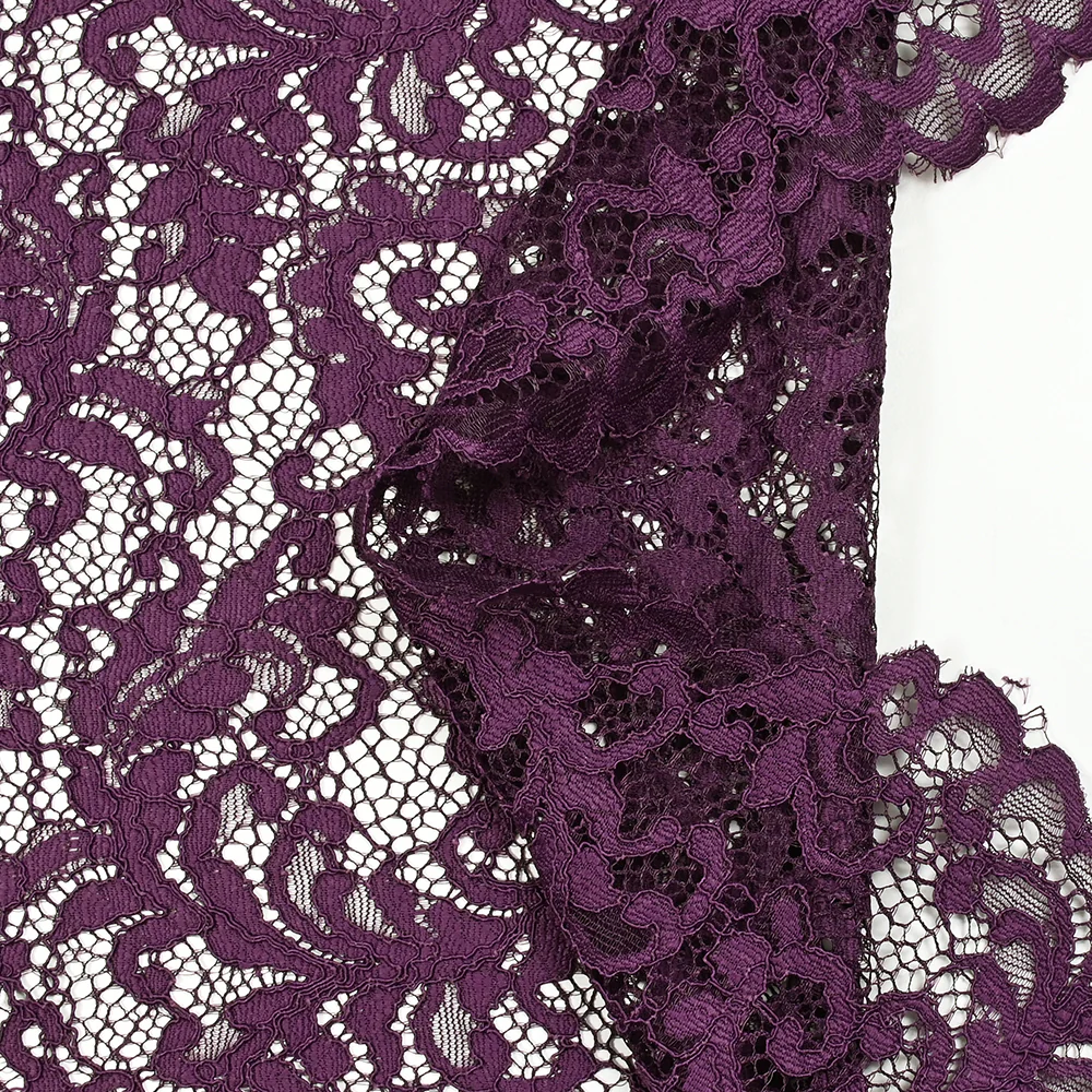 Dentelle festonnée Judith prune - Image 7