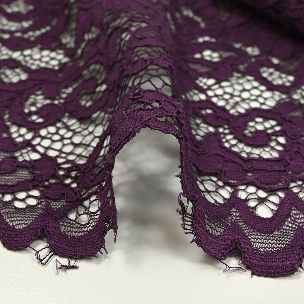 Dentelle festonnée Judith prune - Image 8