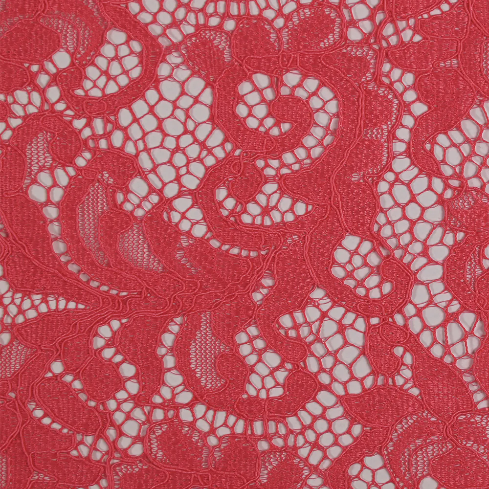 Dentelle festonnée Judith rose corail - Image 4