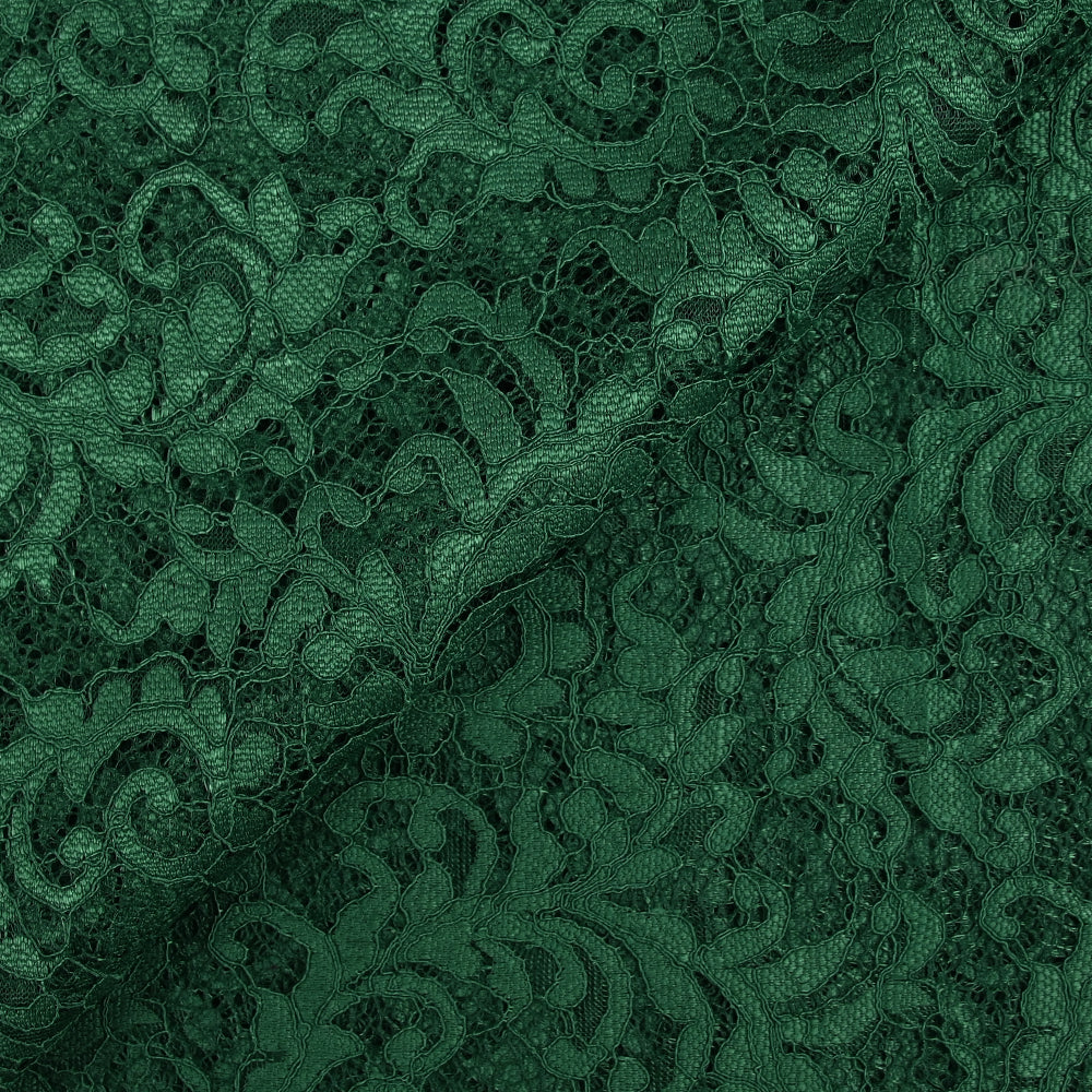 Dentelle festonnée Judith vert sapin - Image 5
