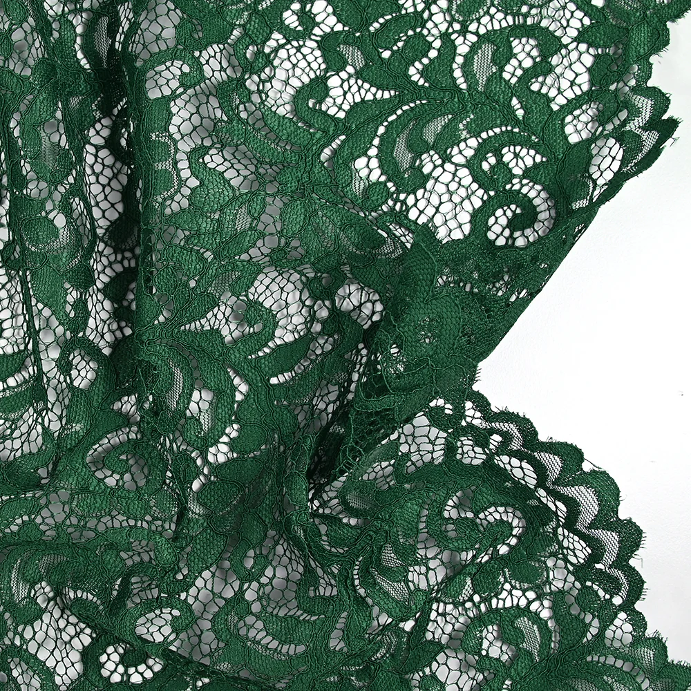 Dentelle festonnée Judith vert sapin - Image 6