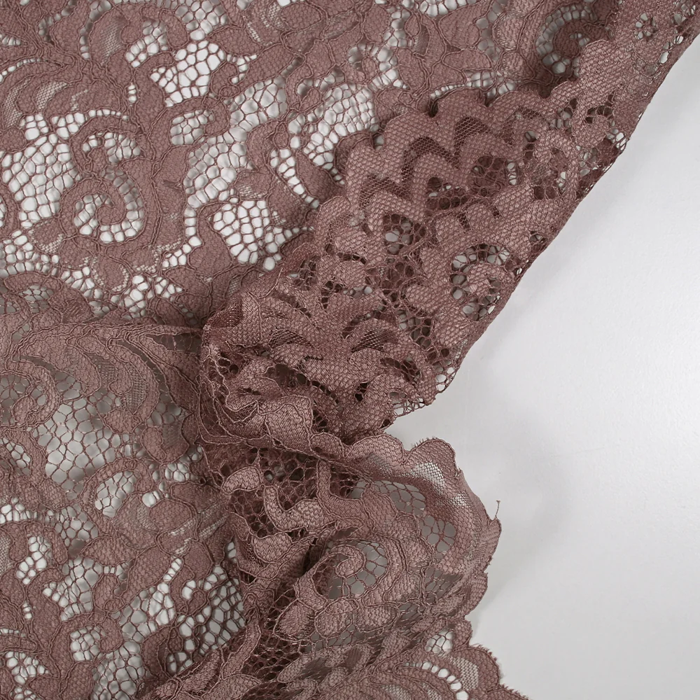 Dentelle festonnée Judith vieux rose - Image 6