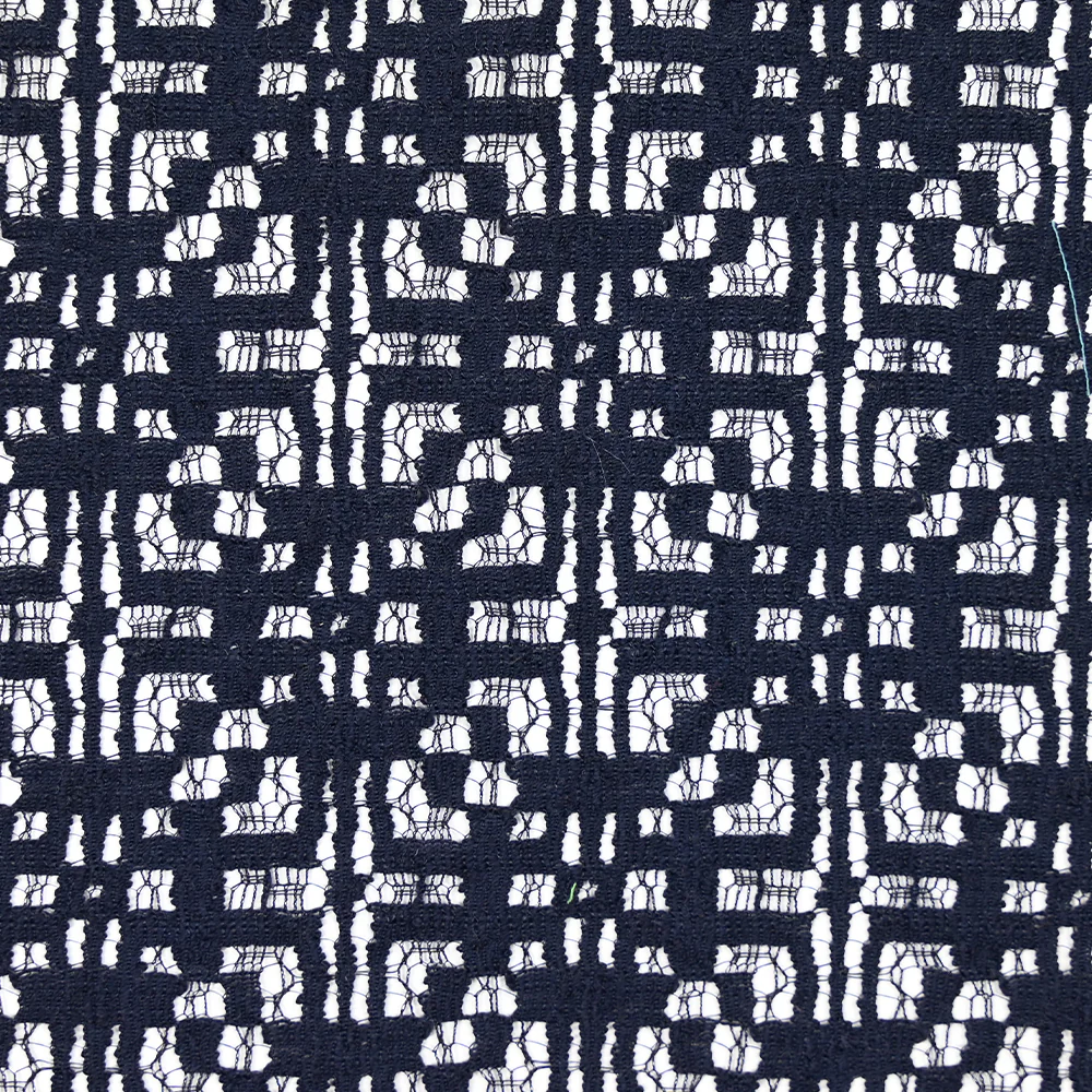 Dentelle polycoton Mariela bleu marine - Image 4