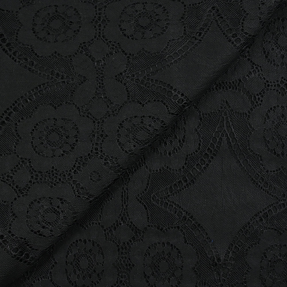Dentelle polyester bohème noir - Image 5
