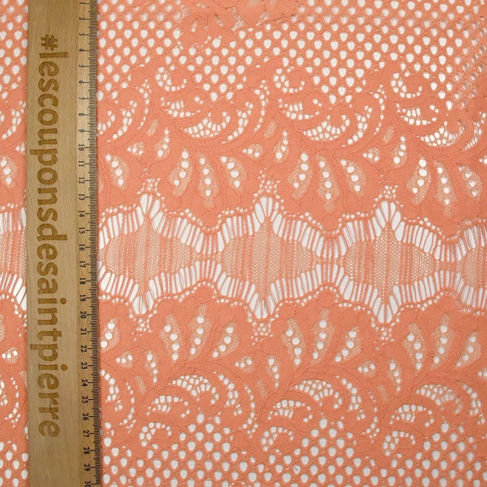 Dentelle polyester Joséphine pêche - Image 4