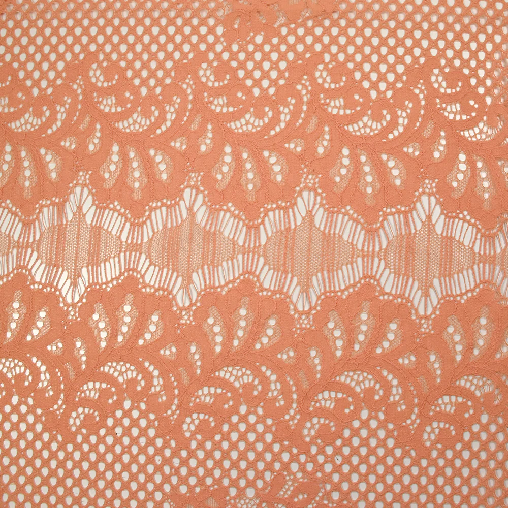 Dentelle polyester Joséphine pêche - Image 5