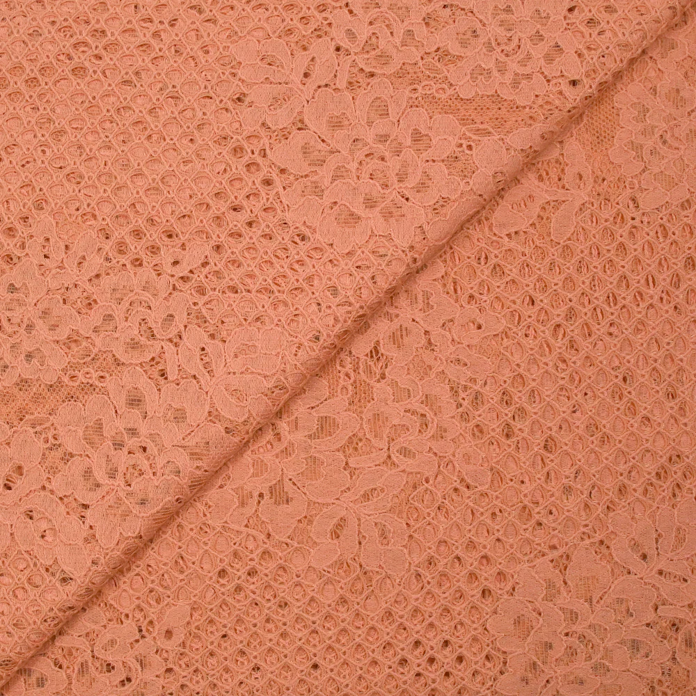 Dentelle polyester Joséphine pêche - Image 6